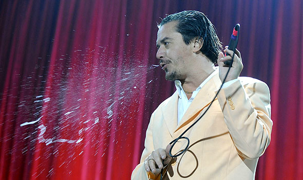 Mike Patton coughing  Blank Meme Template