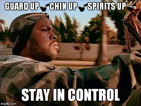 Today Was A Good Day Meme | GUARD UP✔CHIN UP✔SPIRITS UP✔; STAY IN CONTROL | image tagged in memes,today was a good day | made w/ Imgflip meme maker