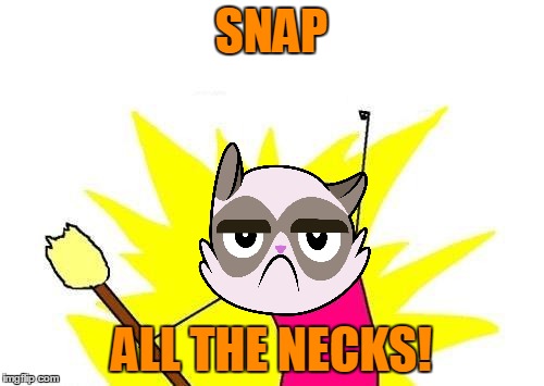 X All The Y Meme | SNAP ALL THE NECKS! | image tagged in memes,x all the y | made w/ Imgflip meme maker