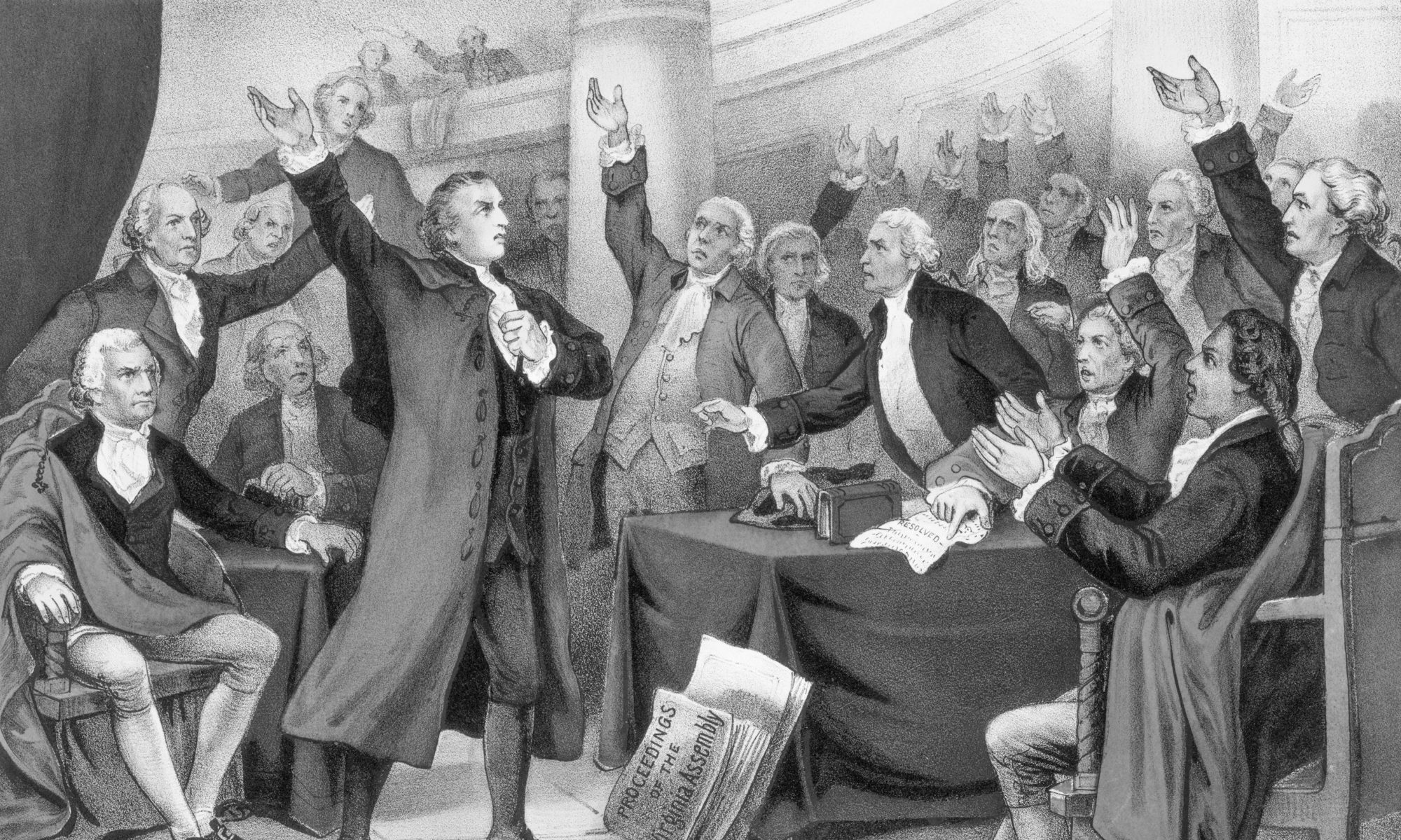 Founding Fathers arguing Blank Meme Template