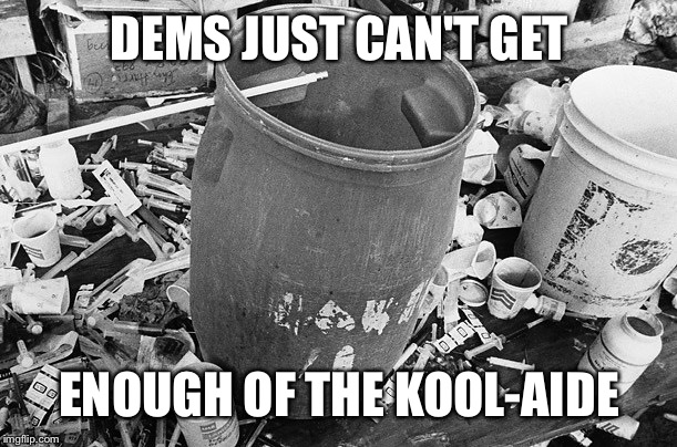 DEMS JUST CAN'T GET ENOUGH OF THE KOOL-AIDE | made w/ Imgflip meme maker