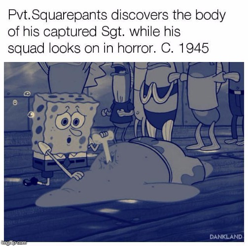 An image tagged spongebob,historical meme,ww2,meme.