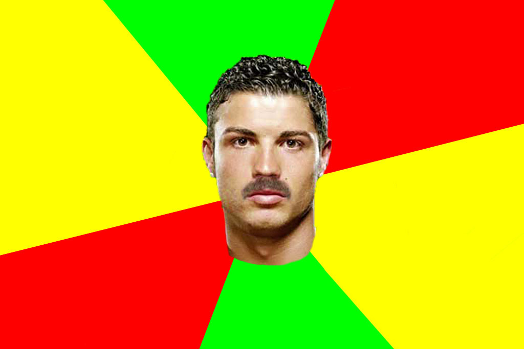 Cristiano Ronaldo Bigode Blank Meme Template