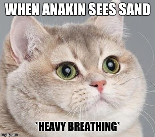 WHEN ANAKIN SEES SAND *HEAVY BREATHING* | made w/ Imgflip meme maker