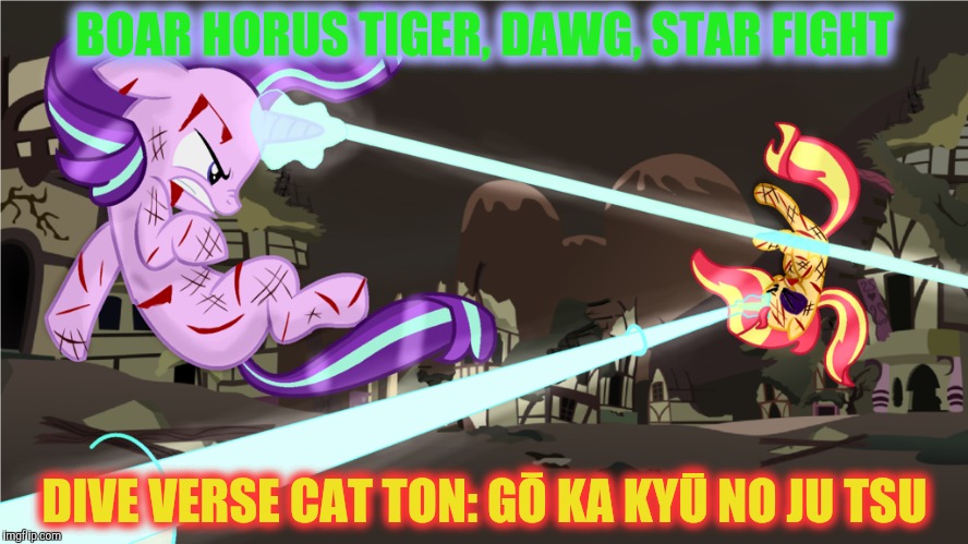 BOAR HORUS TIGER, DAWG, STAR FIGHT DIVE VERSE CAT TON: GŌ KA KYŪ NO JU TSU | made w/ Imgflip meme maker