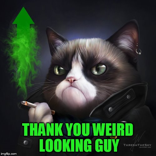 THANK YOU WEIRD LOOKING GUY | made w/ Imgflip meme maker