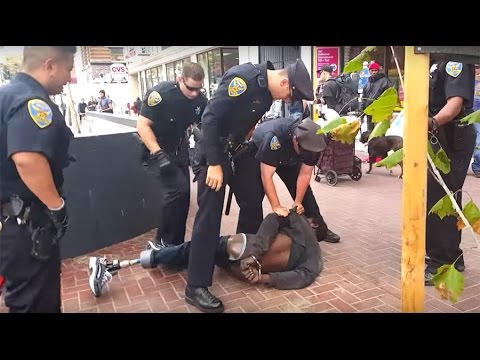 Cops vs Homeless Blank Meme Template