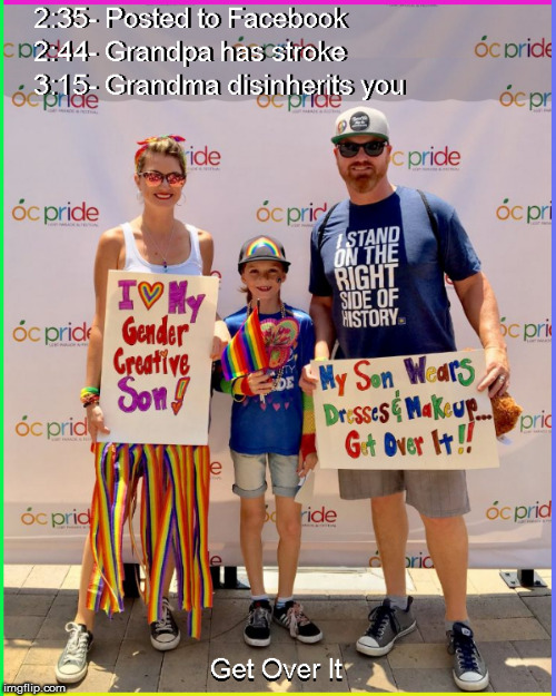 Grandma disowned you- get over it | image tagged in gender confusion,funny memes,funny,current events,lol so funny,lgbtq | made w/ Imgflip meme maker
