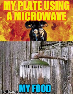 MY PLATE USING A MICROWAVE MY FOOD | made w/ Imgflip meme maker