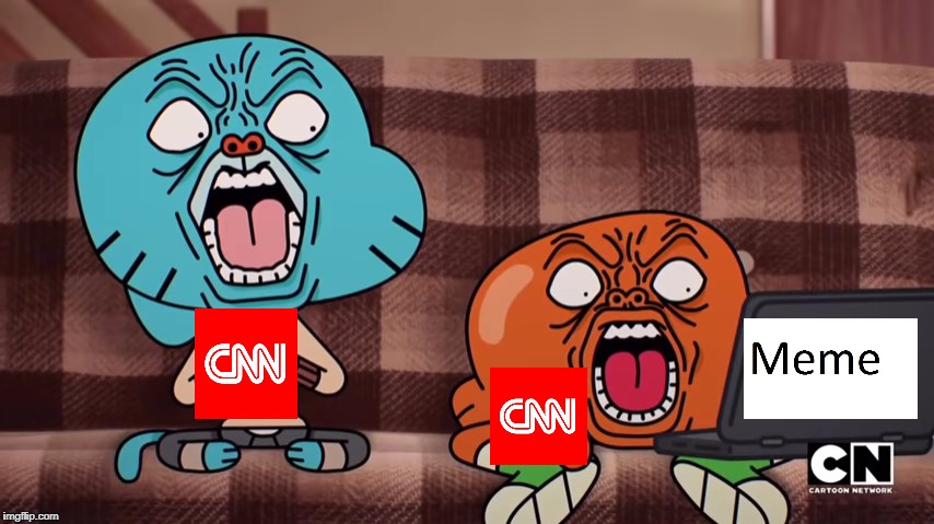 Raging CNN | image tagged in cnn,funny memes | made w/ Imgflip meme maker