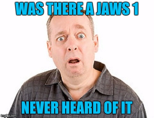 WAS THERE A JAWS 1 NEVER HEARD OF IT | made w/ Imgflip meme maker