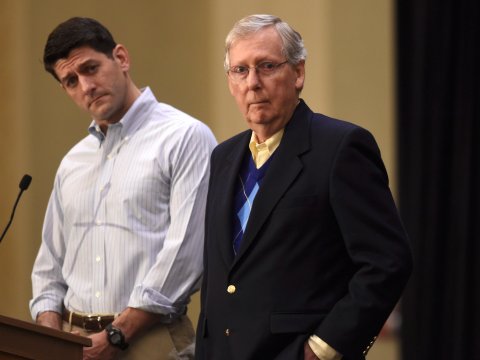 High Quality Ryan and McConnell Blank Meme Template