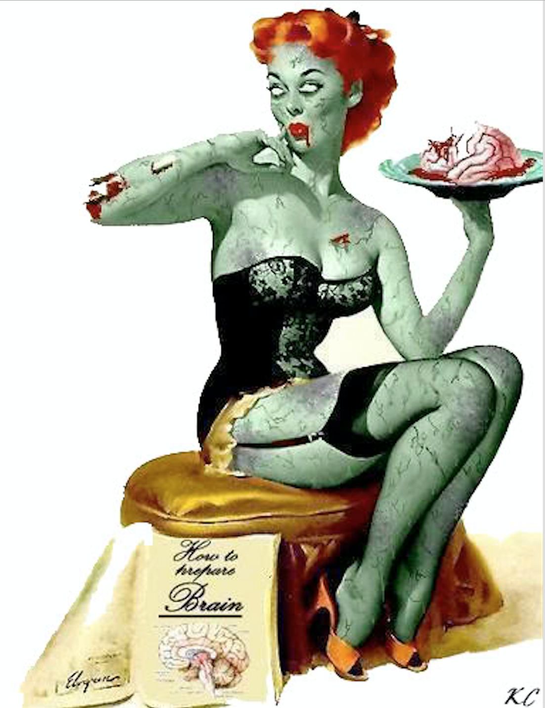 Zombie Pinup Blank Meme Template