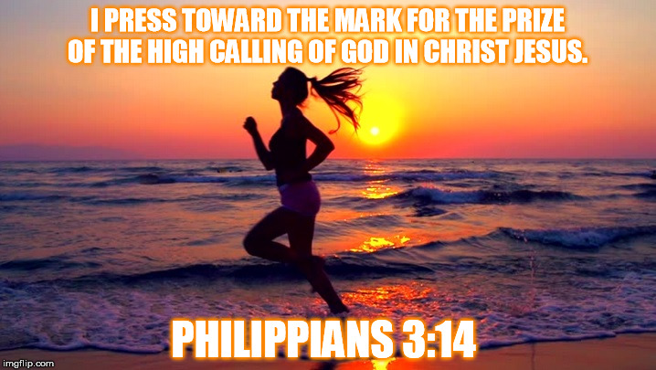 Press Toward the Mark- Philippians 3:14 | I PRESS TOWARD THE MARK FOR THE PRIZE OF THE HIGH CALLING OF GOD IN CHRIST JESUS. PHILIPPIANS 3:14 | image tagged in bibleverses,christianmemes,newtestament | made w/ Imgflip meme maker