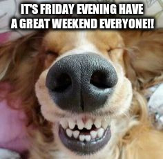 IT'S FRIDAY EVENING HAVE A GREAT WEEKEND EVERYONE!! | made w/ Imgflip meme maker