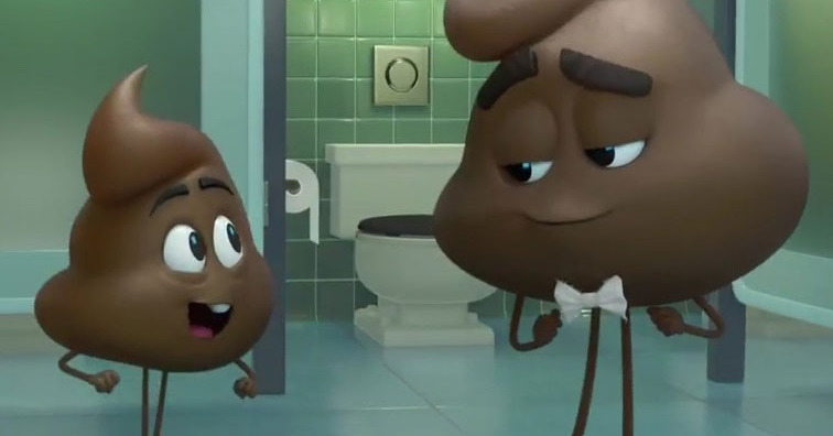 Emoji Poop and Poop Jr Blank Meme Template