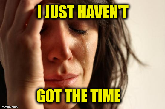 I need to meme more |  I JUST HAVEN'T; GOT THE TIME | image tagged in memes,first world problems | made w/ Imgflip meme maker