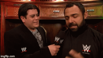 Interview 4 | image tagged in gifs,santino marella,ricardo rodriguez,wtf | made w/ Imgflip video-to-gif maker