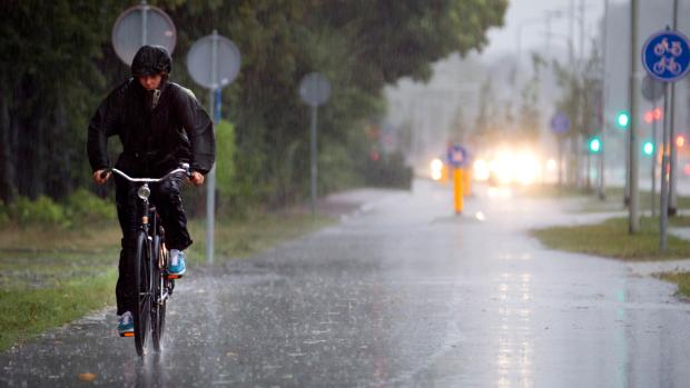 rainy bike ride Blank Meme Template