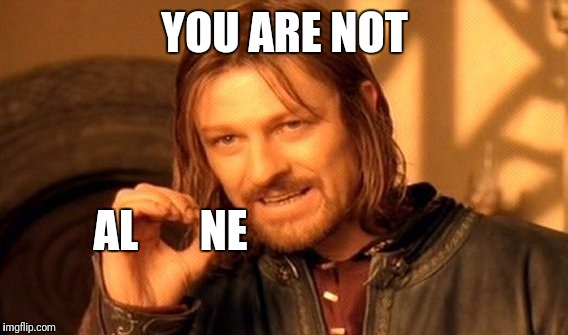 One Does Not Simply Meme | YOU ARE NOT AL       NE | image tagged in memes,one does not simply | made w/ Imgflip meme maker