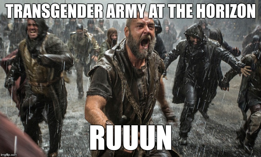 Transgender Army | TRANSGENDER ARMY AT THE HORIZON; RUUUN | image tagged in memes,funny,army,transgender | made w/ Imgflip meme maker