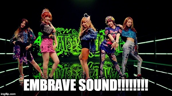 EMBRAVE SOUND!!!!!!!! | image tagged in kpop,4minute,music,meme | made w/ Imgflip meme maker