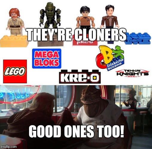 Guaranteed nerdiest meme you'll see all day | THEY'RE CLONERS; GOOD ONES TOO! | image tagged in star wars,lego,obi wan kenobi | made w/ Imgflip meme maker