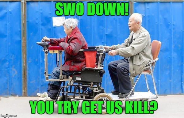 Random Chaos | SWO DOWN! YOU TRY GET US KILL? | image tagged in memes | made w/ Imgflip meme maker