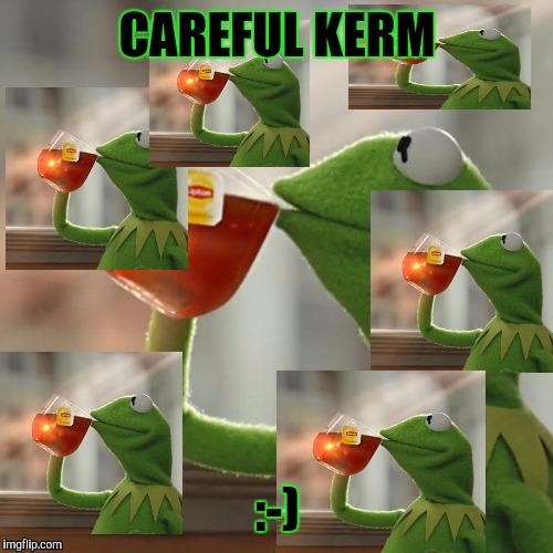 CAREFUL KERM :-) | made w/ Imgflip meme maker