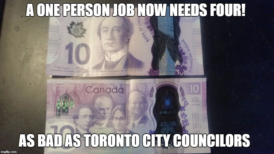 A ONE PERSON JOB NOW NEEDS FOUR! AS BAD AS TORONTO CITY COUNCILORS | image tagged in big government | made w/ Imgflip meme maker