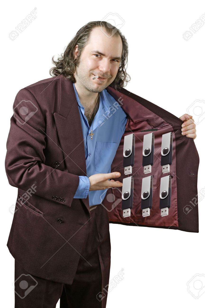 drug dealer jacket but with pendrives Blank Meme Template