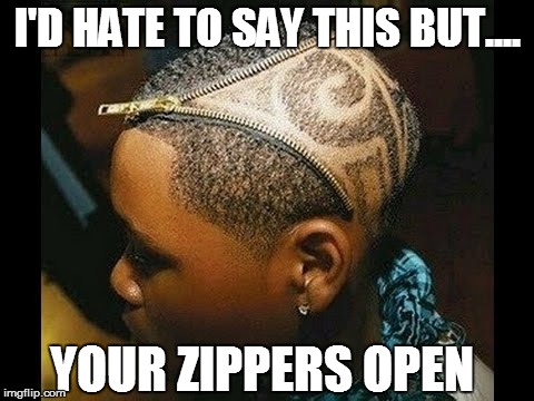 I'D HATE TO SAY THIS BUT.... YOUR ZIPPERS OPEN | image tagged in zipline | made w/ Imgflip meme maker