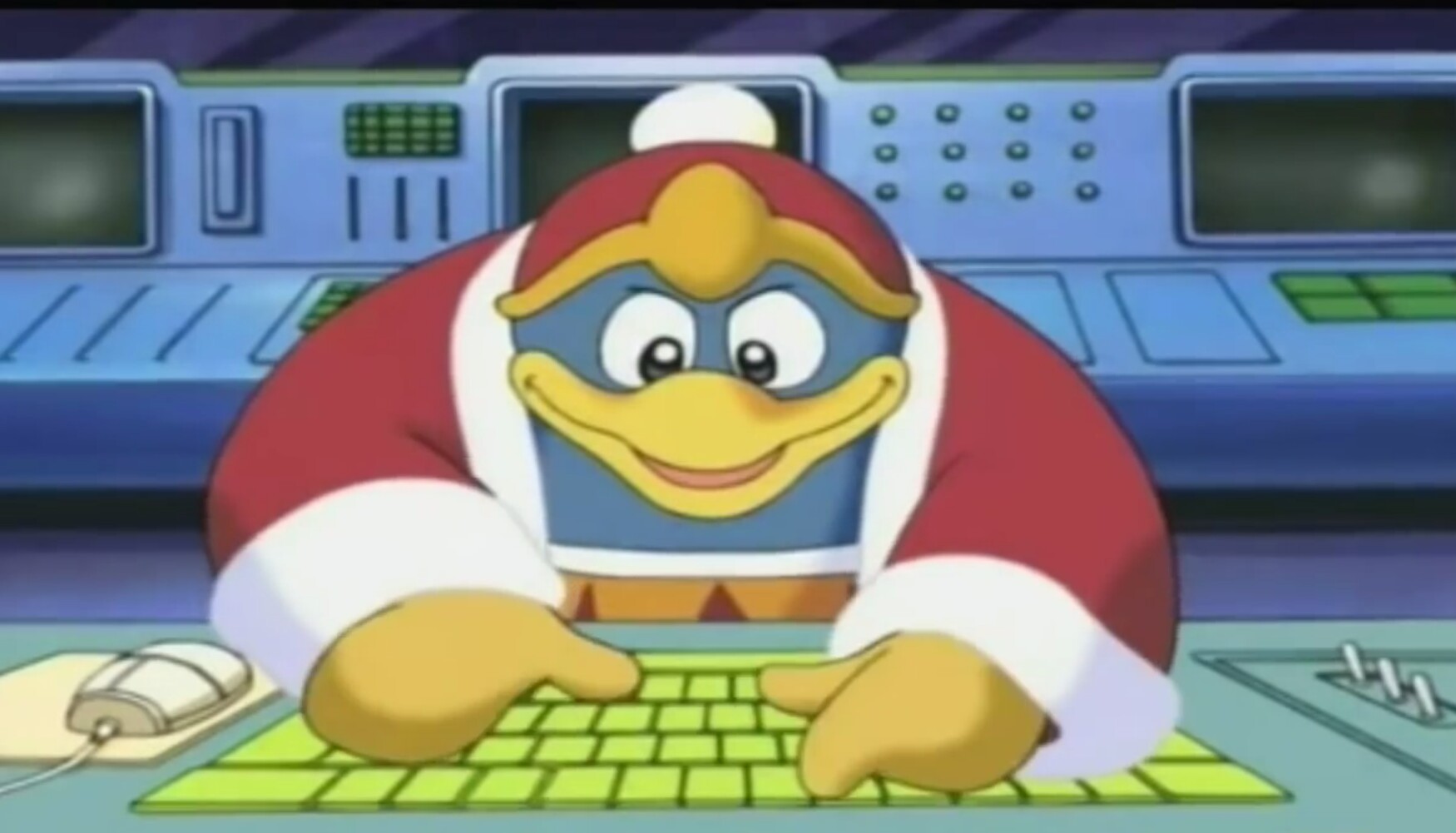 High Quality dedede typing Blank Meme Template
