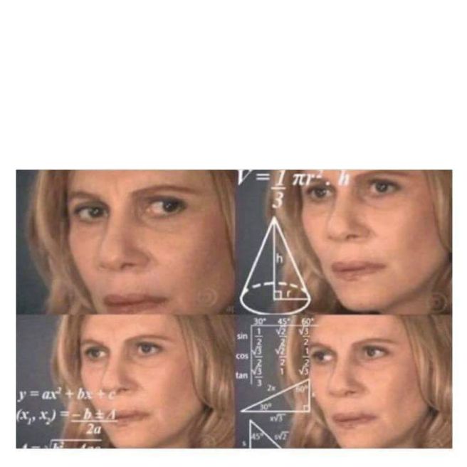 Confused Math Lady #confusedmathlady - Meme templates HD