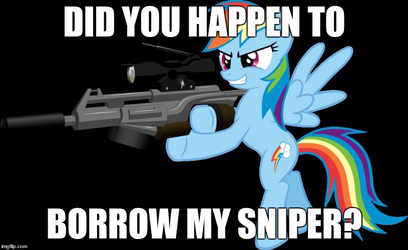 Where did all these dead bodies come from? | DID YOU HAPPEN TO; BORROW MY SNIPER? | image tagged in gunning rainbow dash,memes,sniper,ponies,rainbow dash,dead bodies | made w/ Imgflip meme maker