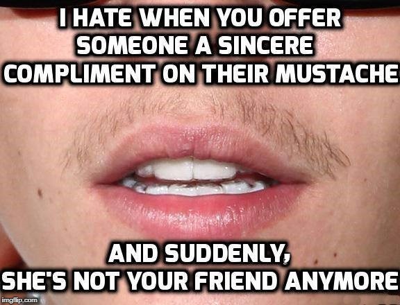 , | image tagged in mustache | made w/ Imgflip meme maker