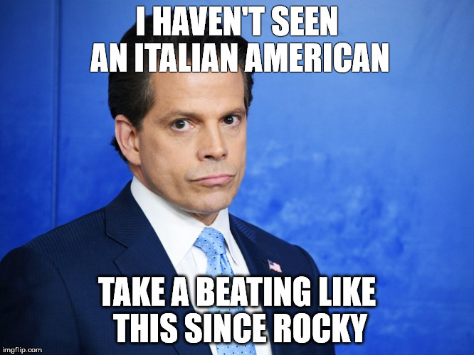 I HAVEN'T SEEN AN ITALIAN AMERICAN; TAKE A BEATING LIKE THIS SINCE ROCKY | made w/ Imgflip meme maker