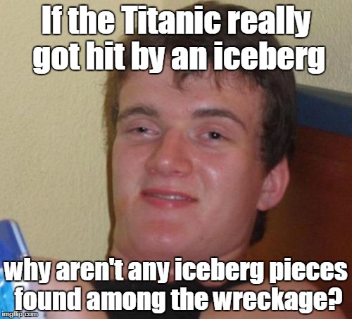 titanic iceberg meme cat