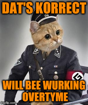 DAT'S KORRECT WILL BEE WURKING OVERTYME | made w/ Imgflip meme maker