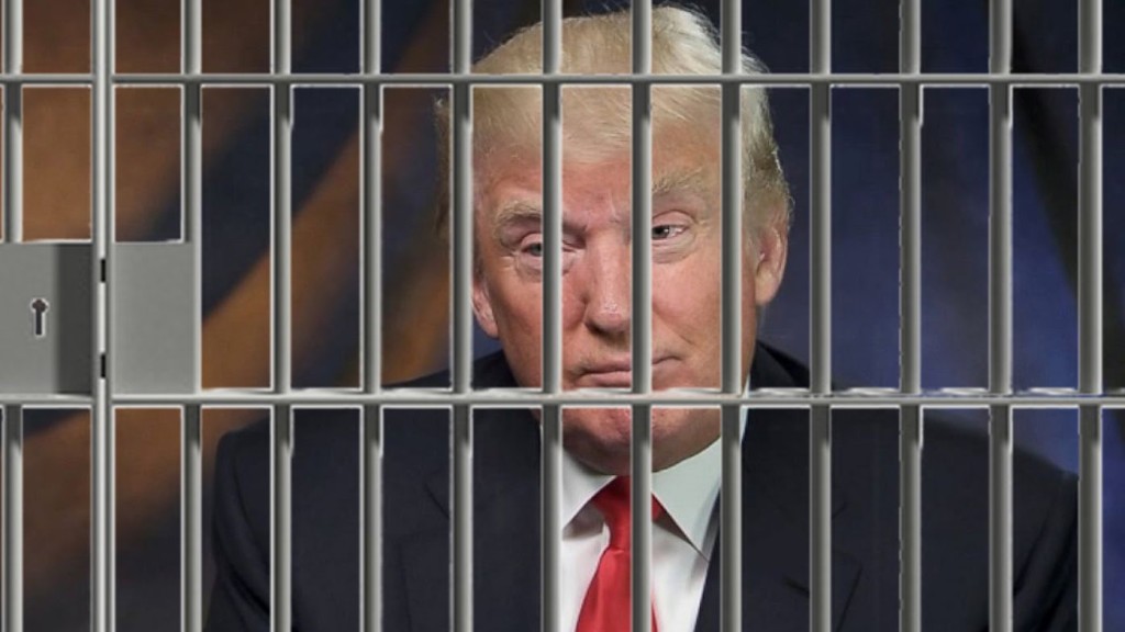 Trump Behind Bars Blank Meme Template