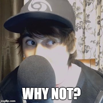 LeafyIsHere | WHY NOT? | image tagged in leafyishere | made w/ Imgflip meme maker