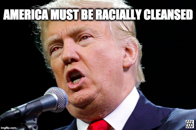 AMERICA MUST BE RACIALLY CLEANSED | image tagged in memes | made w/ Imgflip meme maker