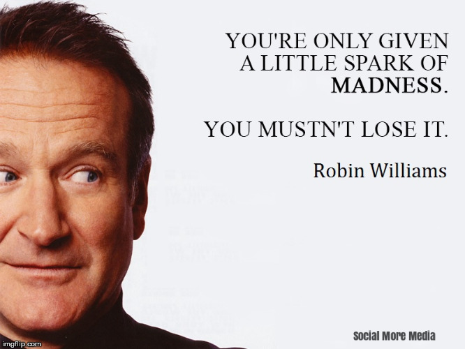Inspiring Advice from Robin Williams  | image tagged in robin williams,advice,quote,life | made w/ Imgflip meme maker