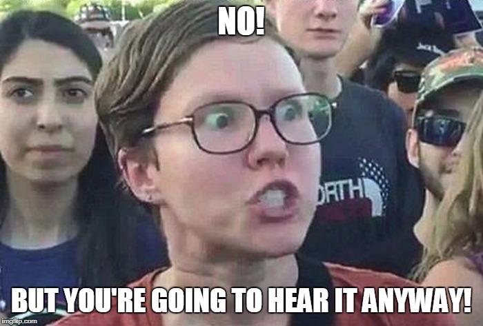 NO! BUT YOU'RE GOING TO HEAR IT ANYWAY! | made w/ Imgflip meme maker