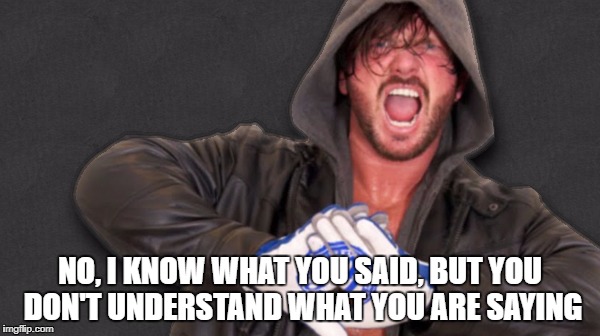 NO, I KNOW WHAT YOU SAID, BUT YOU DON'T UNDERSTAND WHAT YOU ARE SAYING | made w/ Imgflip meme maker