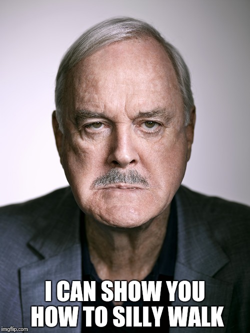 John Cleese | I CAN SHOW YOU HOW TO SILLY WALK | image tagged in john cleese | made w/ Imgflip meme maker