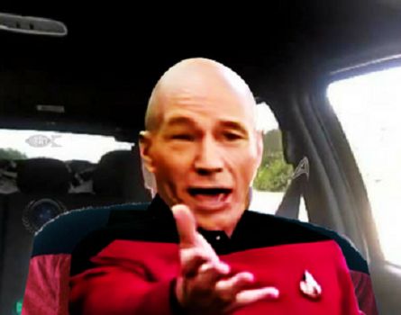 road rage wtf picard  Blank Meme Template