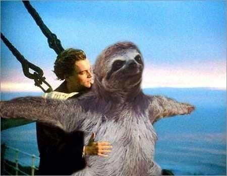 Sloth Titanic Blank Meme Template