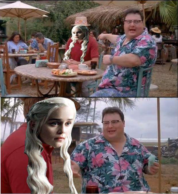 High Quality Nobody cares Dany Blank Meme Template