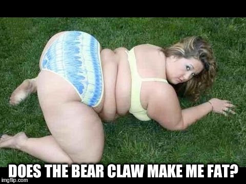 DOES THE BEAR CLAW MAKE ME FAT? | made w/ Imgflip meme maker